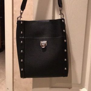 Rebecca Minkoff black leather shoulder bag